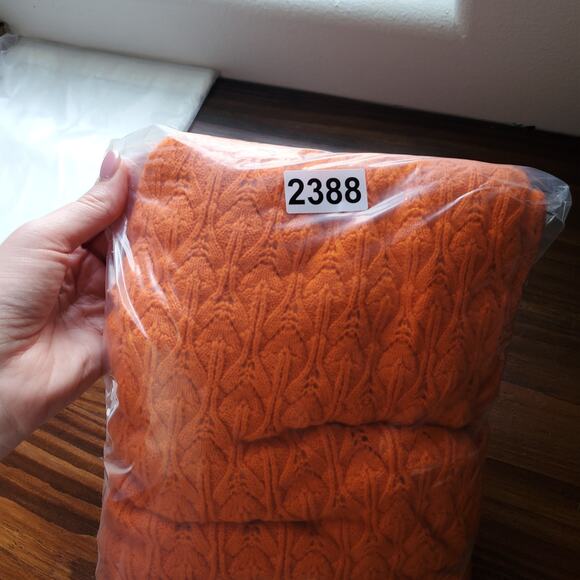 Alice Olivia Dress XL Orange Y2K Halter Bodycon Midi Party Cocktail Beach - Picture 9 of 9